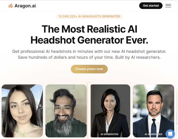 Aragon AI Headshot Generator