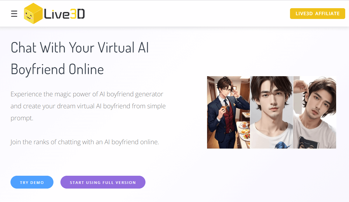 Live3D AI Boyfriend