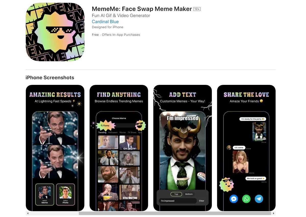 MemeMe Face Swap App
