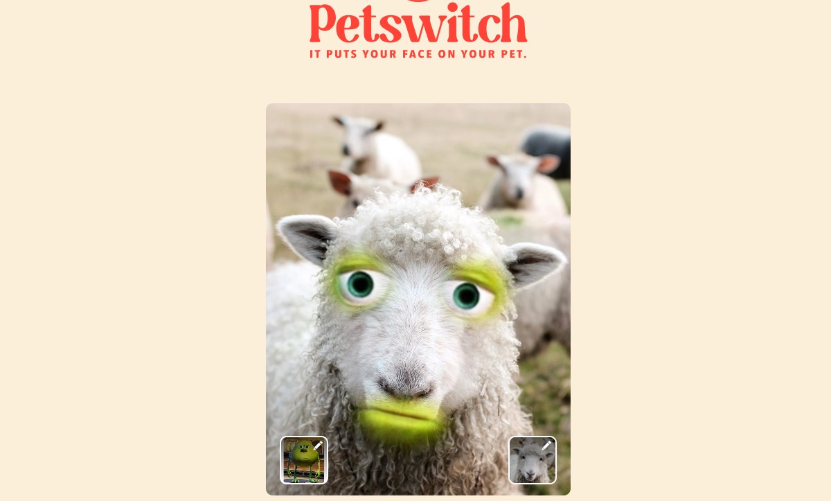 Mike Wazowski Face Swap With Pets