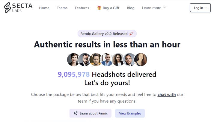 Secta AI Headshot Generator